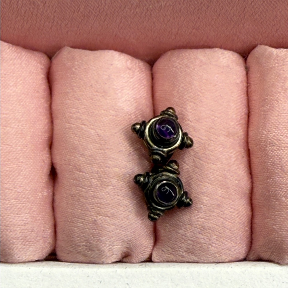 Sterling Amethyst Earrings
